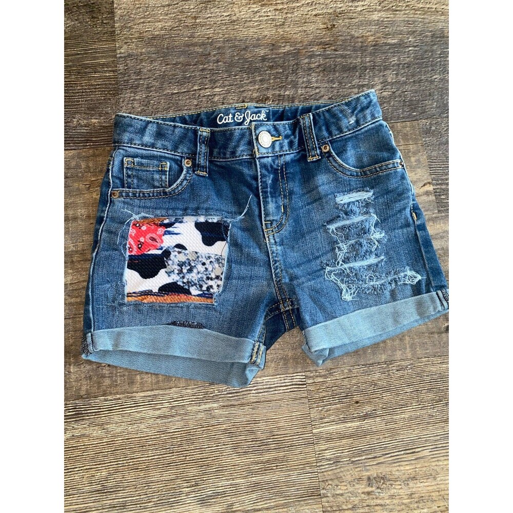 NWOT GIRLS DENIM SHORTS SZ 6/6x